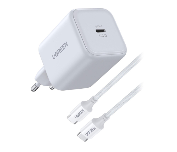 UGREEN Ładowarka sieciowa X524 USB-C GaN 45W + kabel 1m biała - 1513554 - zdjęcie 2
